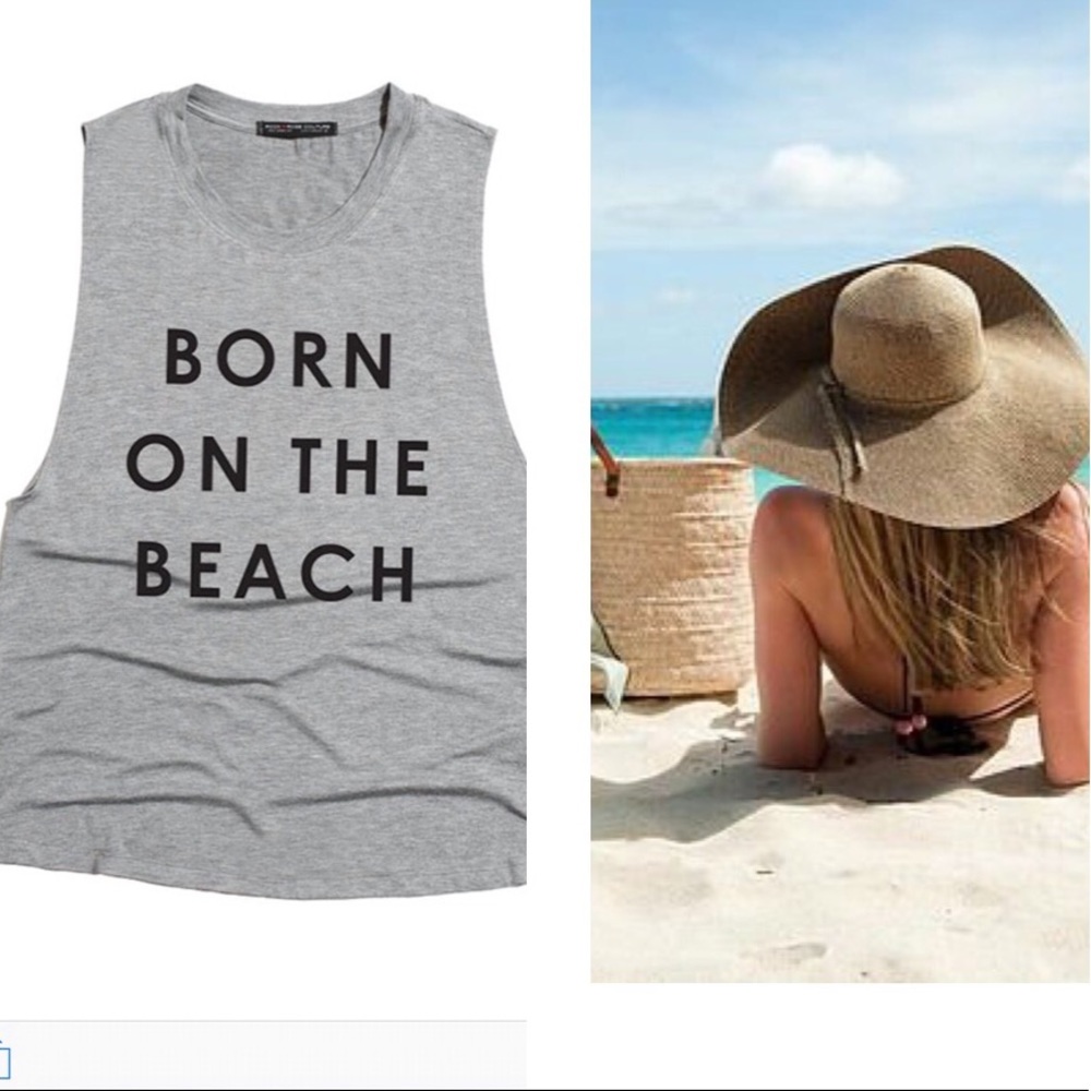 🏄🏽‍♀️” Born On the Beach" Tank 🏖